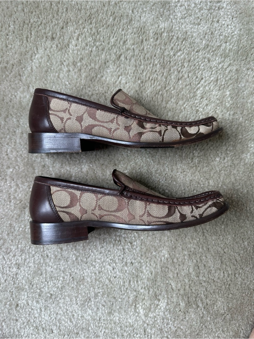 Coach Woman’s Brown Signature Canvas Loafers - Picture 5 of 9